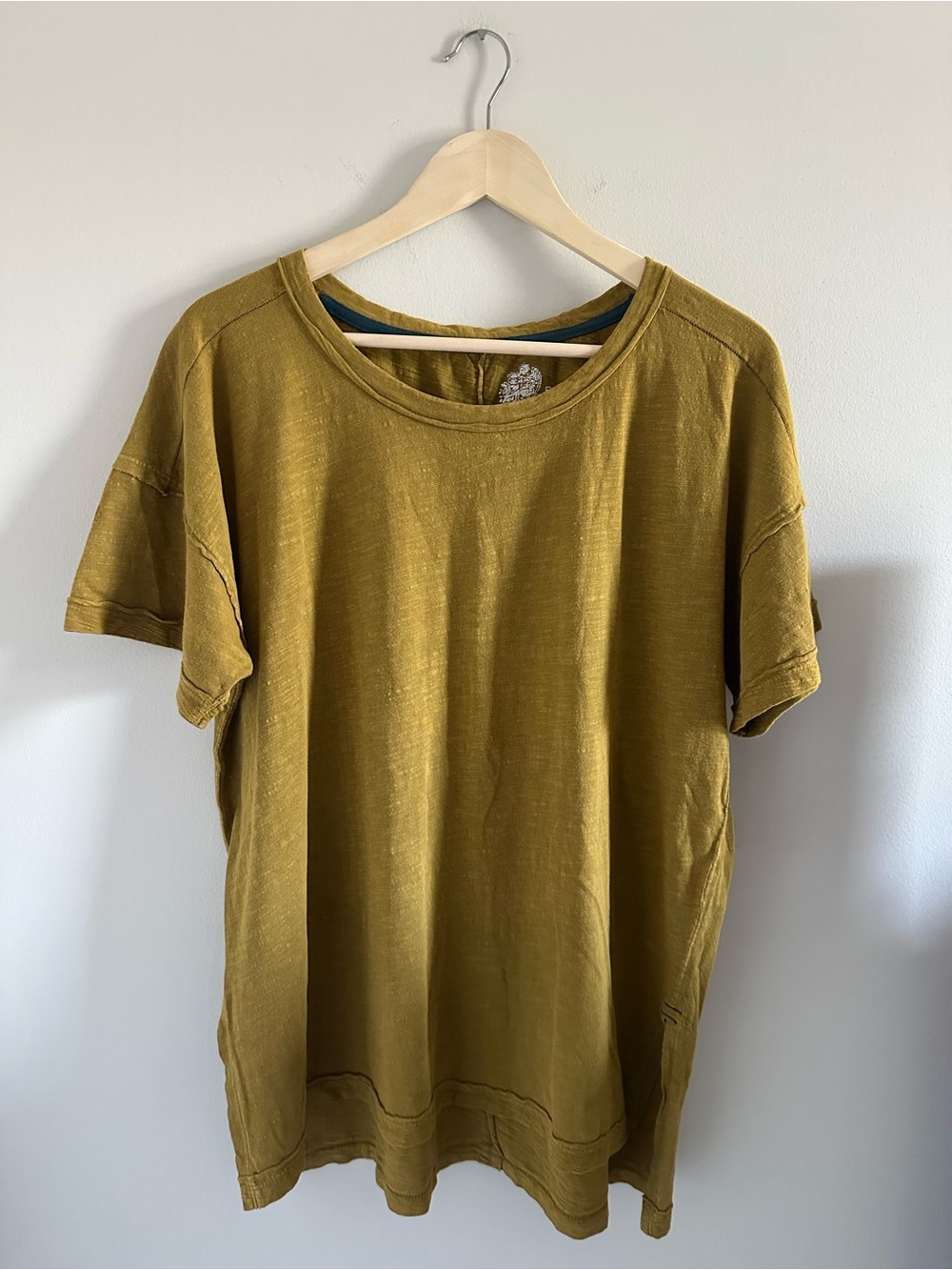 Pilcro Deep Chartreuse Oversized Short Sleeve Tee